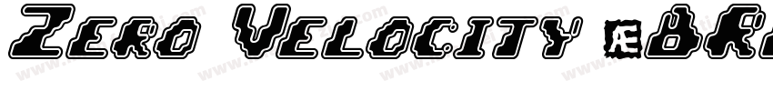 Zero Velocity (BRK)字体转换